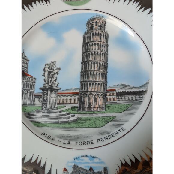 Leaning Tower of Pisa plate - Picture 3 of 4
